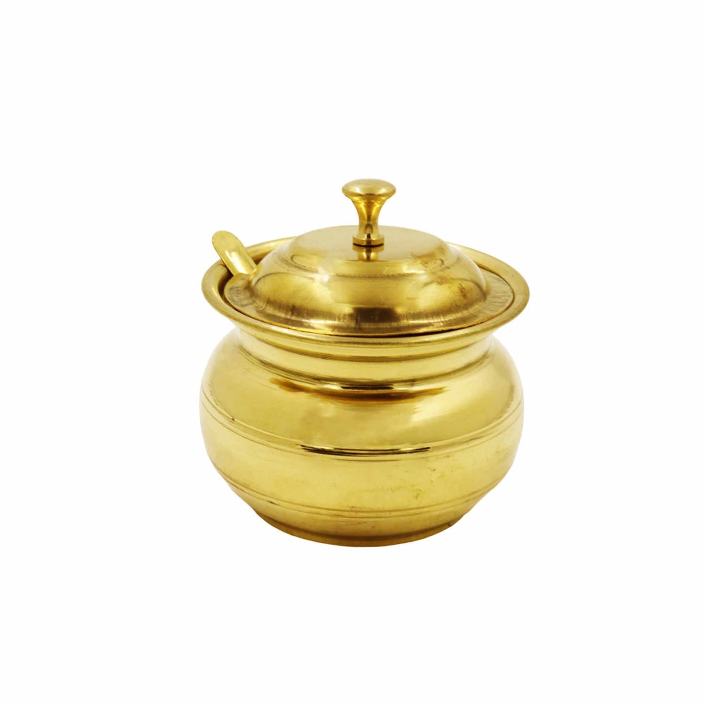 Brass Ghee pot with spoon