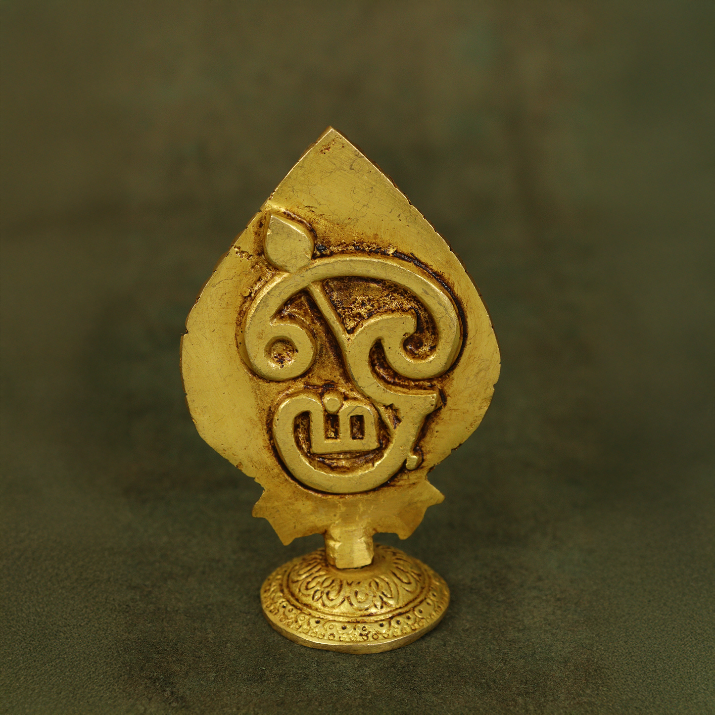 Brass Leaf Murugan Idol