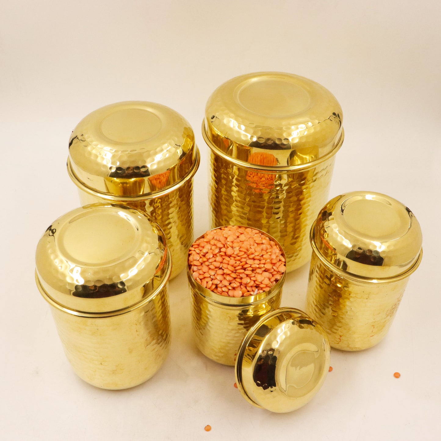 Brass Hammered Dabbi
