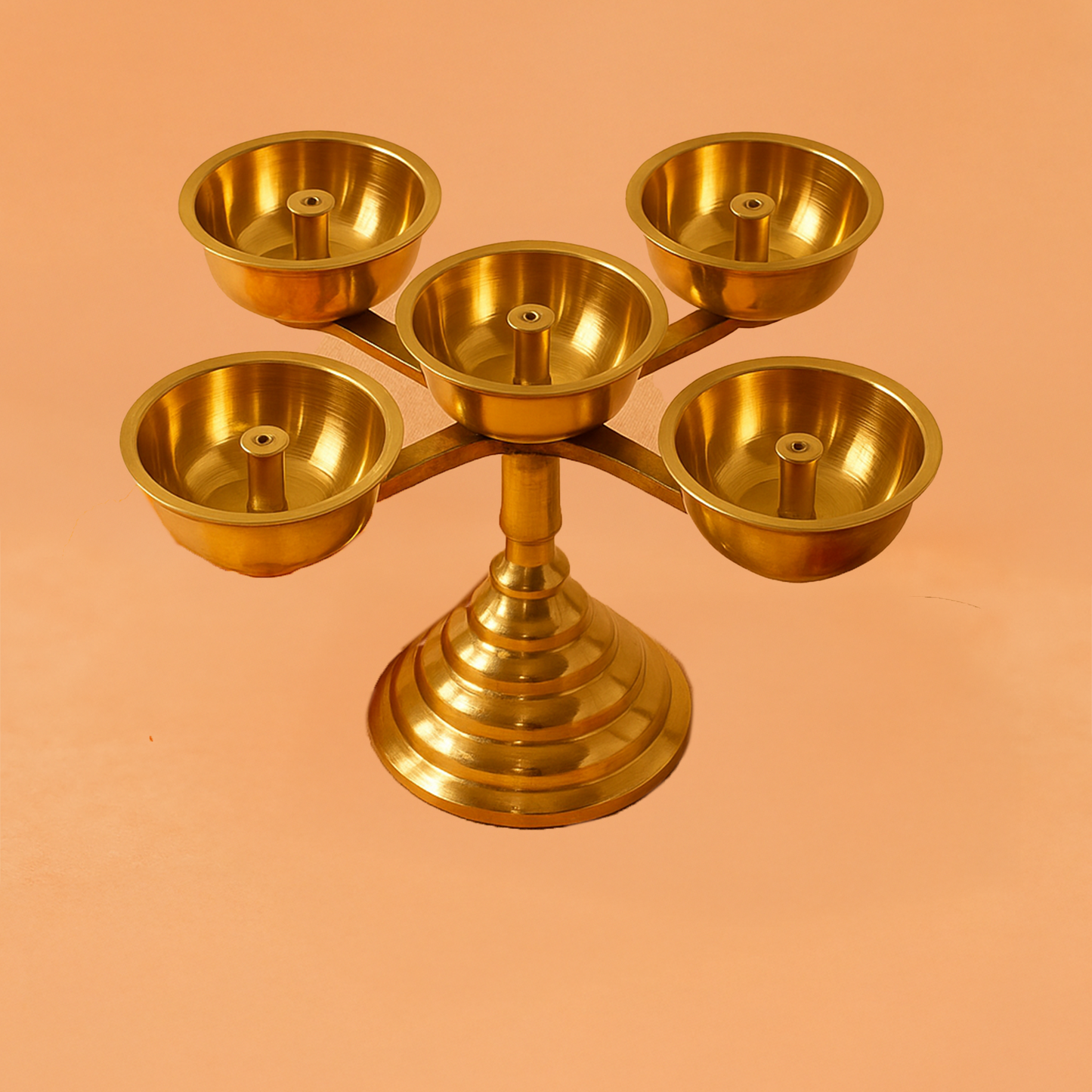 Pancha Pyali (Pancha Diya) (Pital Panch Katori Deepak)
