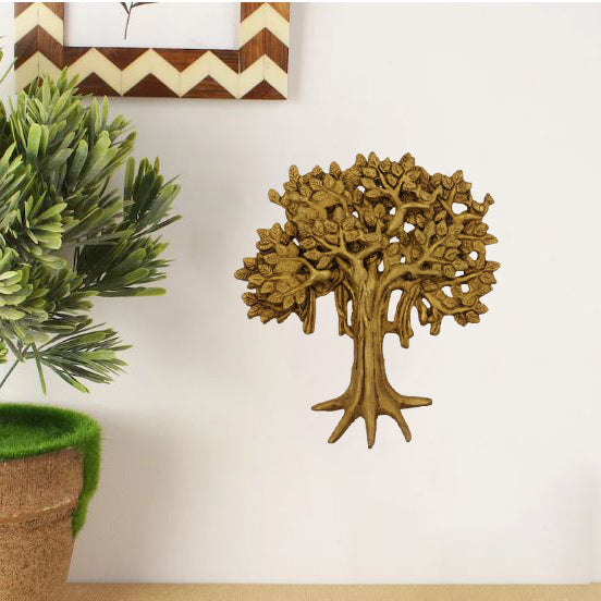 Brass Kalpvriksha Tree Wall Hanging (Pital Kalpa Vriksh / Wish Tree)