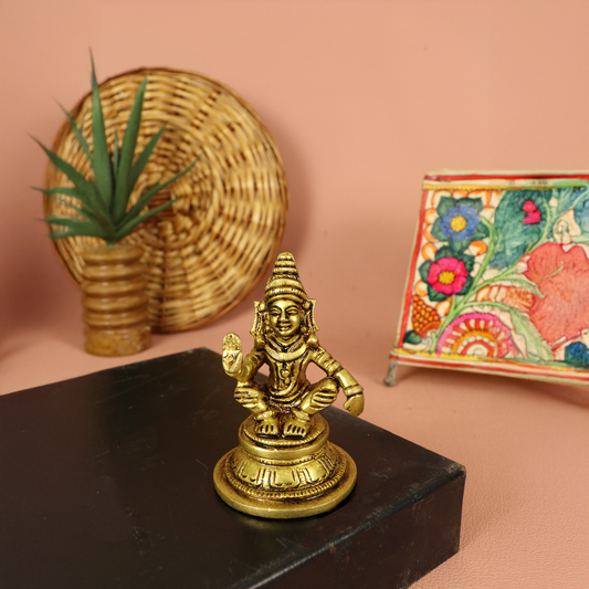 अय्यप्पन पीतल की मूर्ति मंदिर सजावट