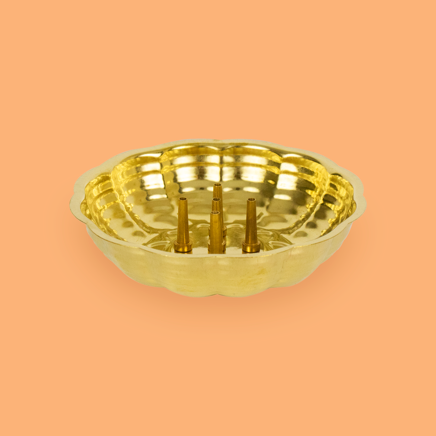 Brass Zigzag Agarbatti Stand