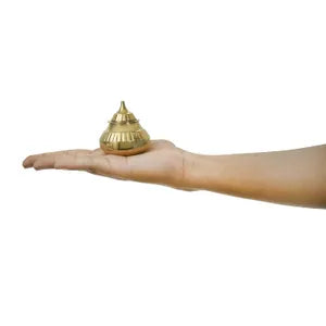 नारियल कुमकुम पीतल बॉक्स