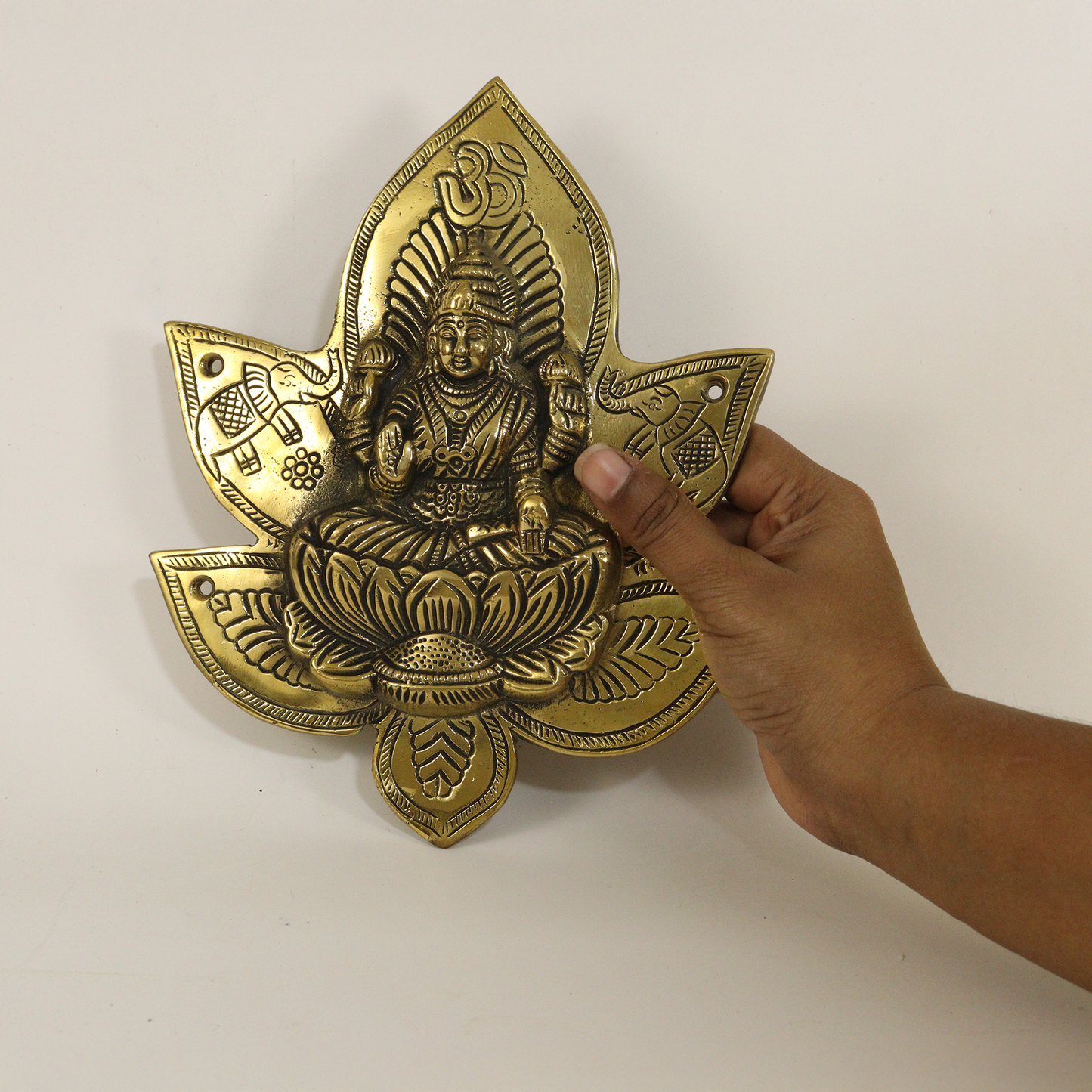 Brass Wall Hanging Lakshmi-17.5cm