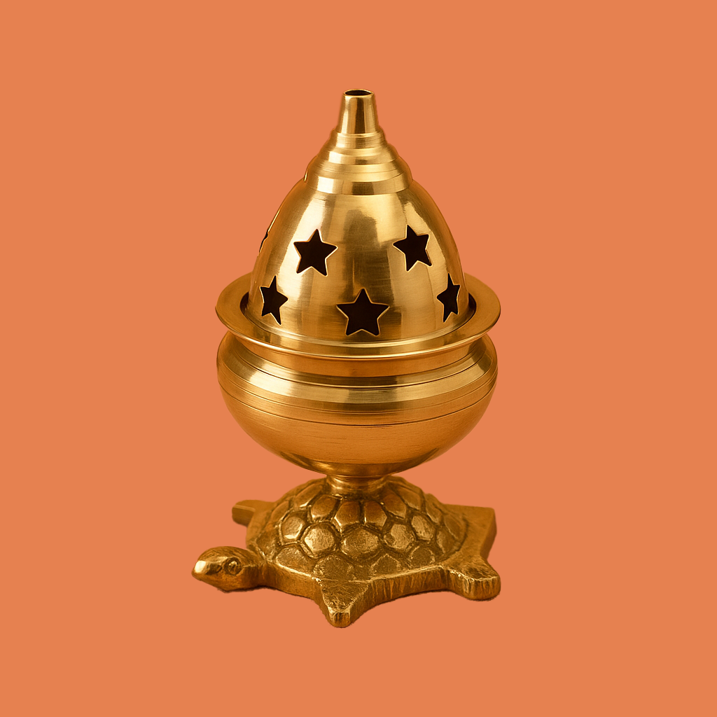 Brass Kachua Golbet Diya (Pital Kachua Gol Deepak / Tortoise Lamp)