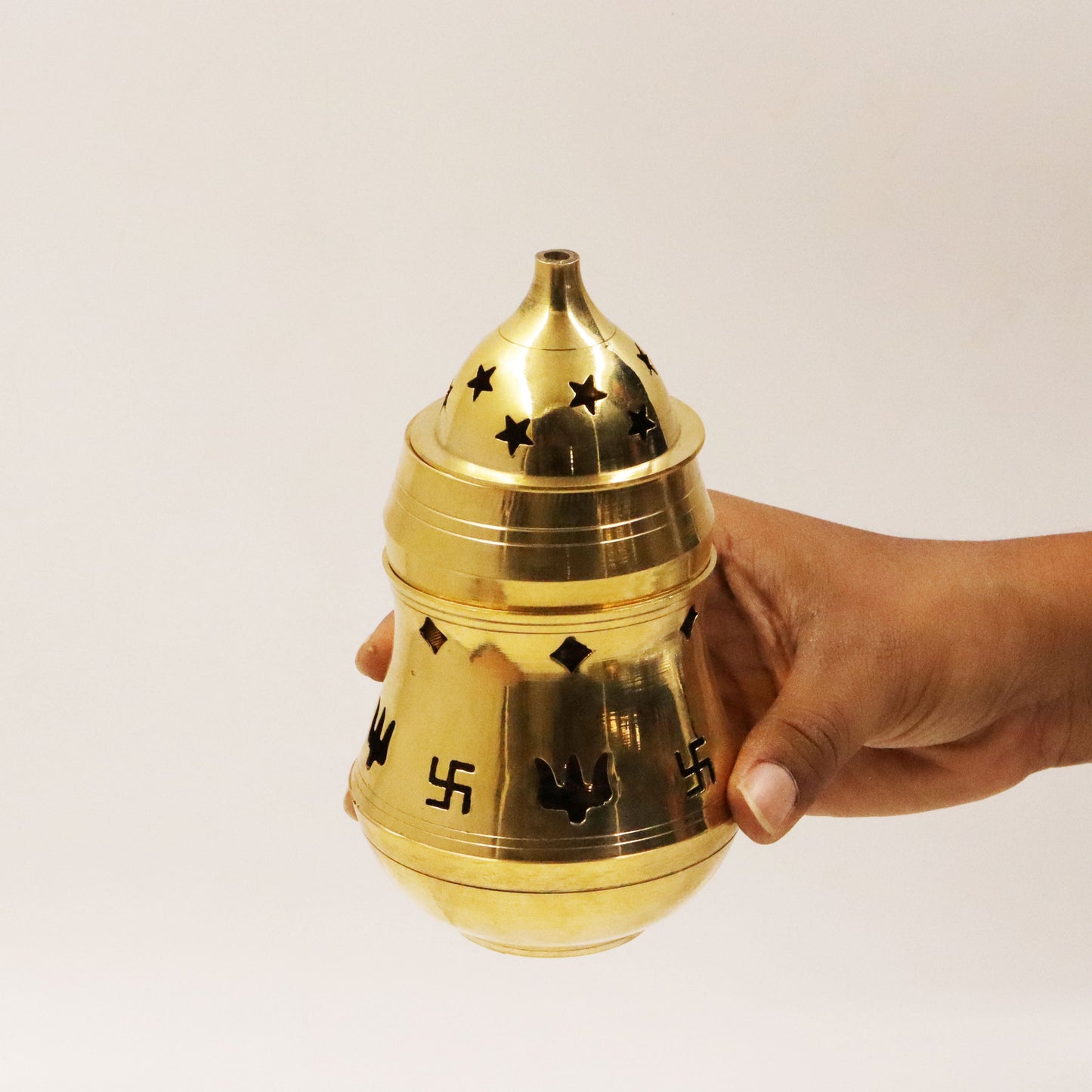 Brass Karpoor Lamp Size-2 (Pital Kapoor Deepak / Camphor Lamp)