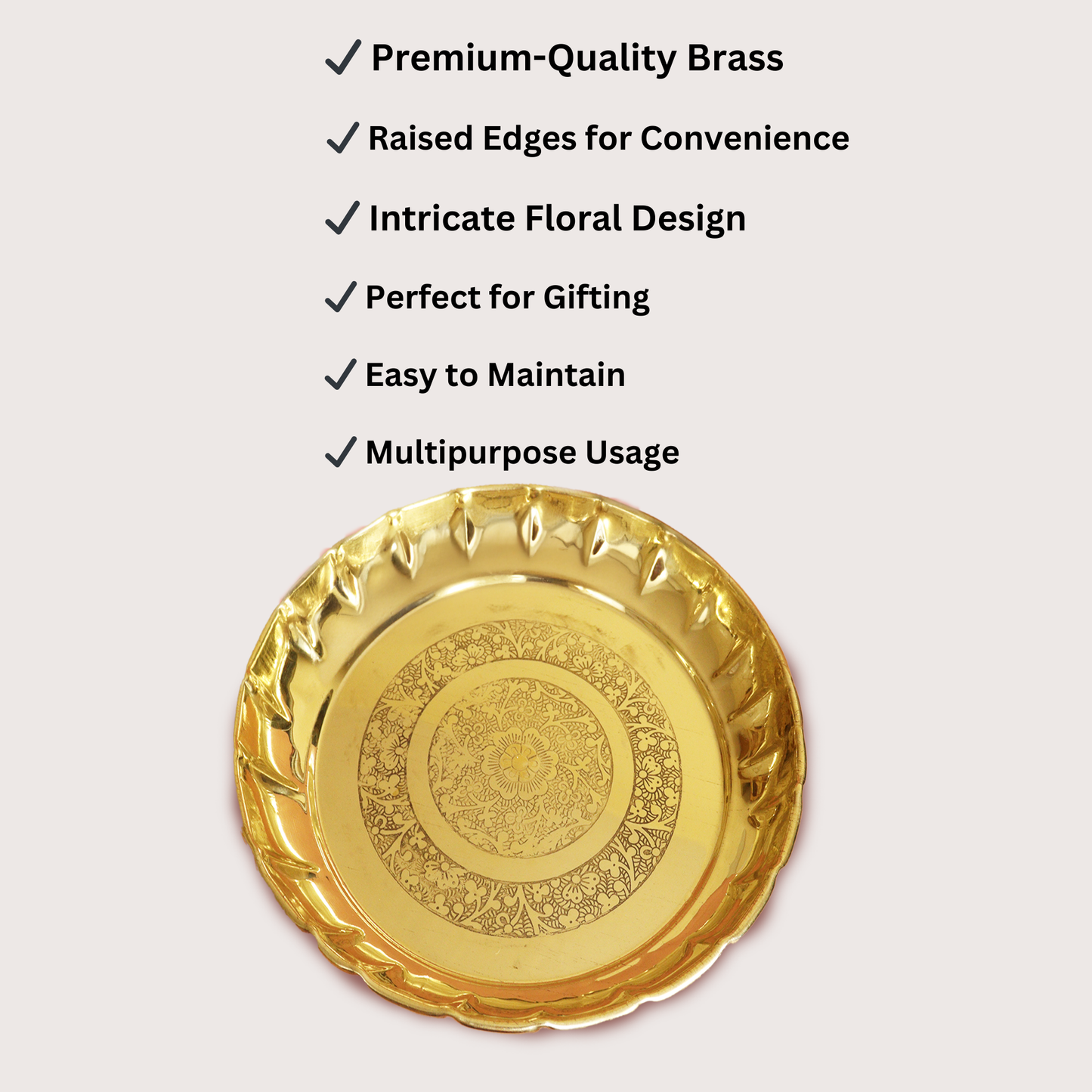 Brass Mahadev Thali (Pital Shiva Puja Thali / Bholenath Plate)