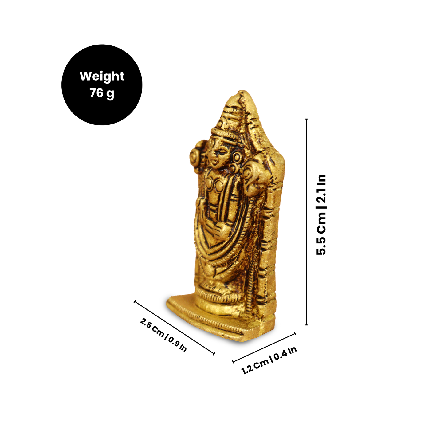 Brass Mini perumal Statue-2inch