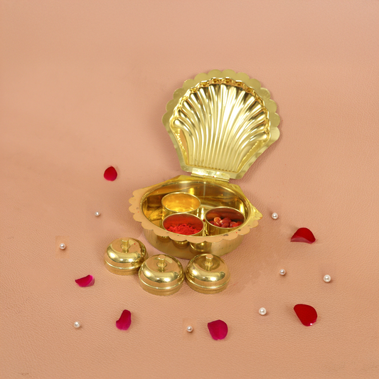 पीतल हल्दी कुमकुम कटोरा
