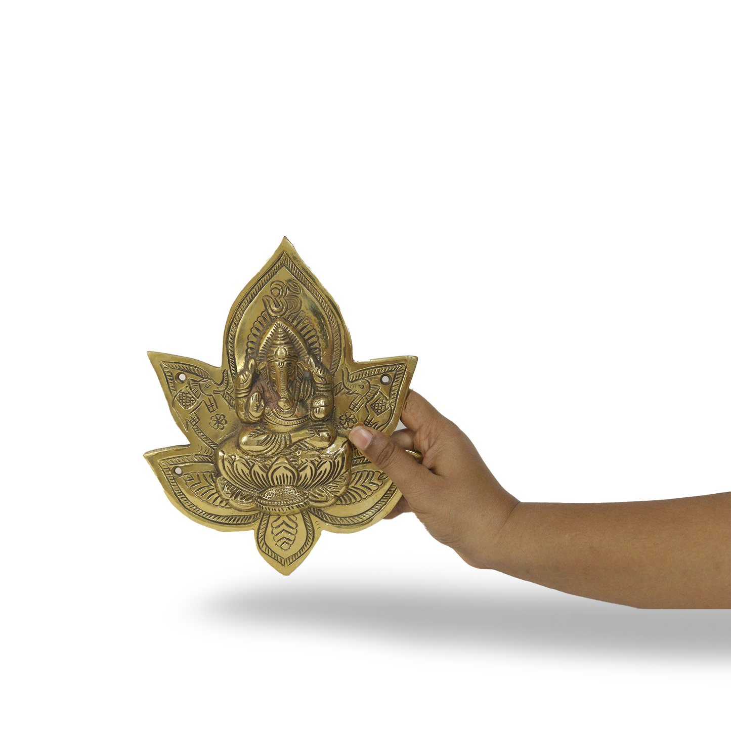 Brass Wall Hanging Ganesha -18cm