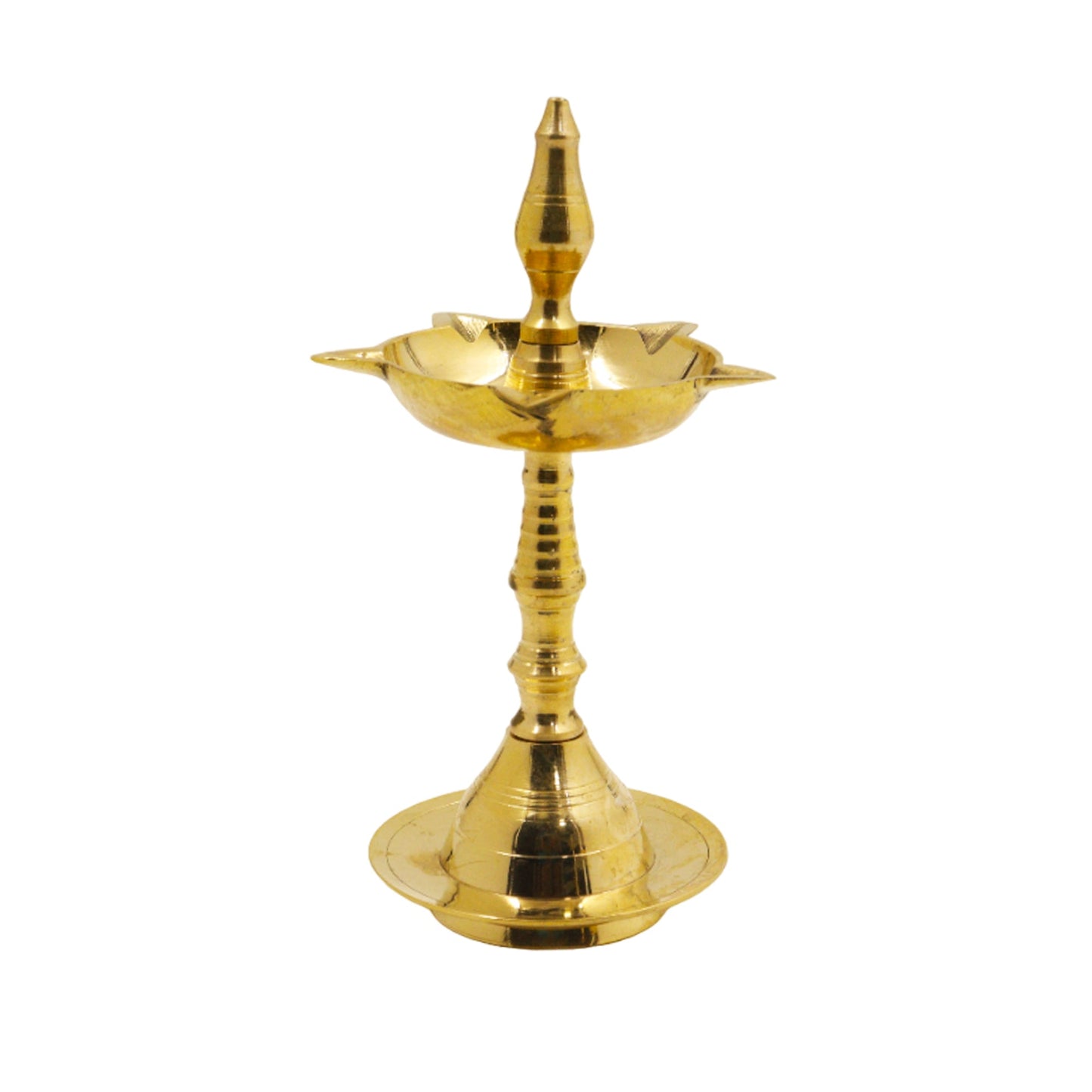 Brass Kerala Fancy Size-4 (Pital Kerala Sundar Deepak)