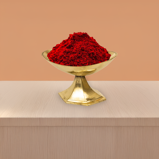 पूजा के लिए पीतल कुमकुम धारक