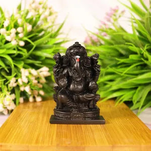 Karungali Ganesh Tabletop Idol