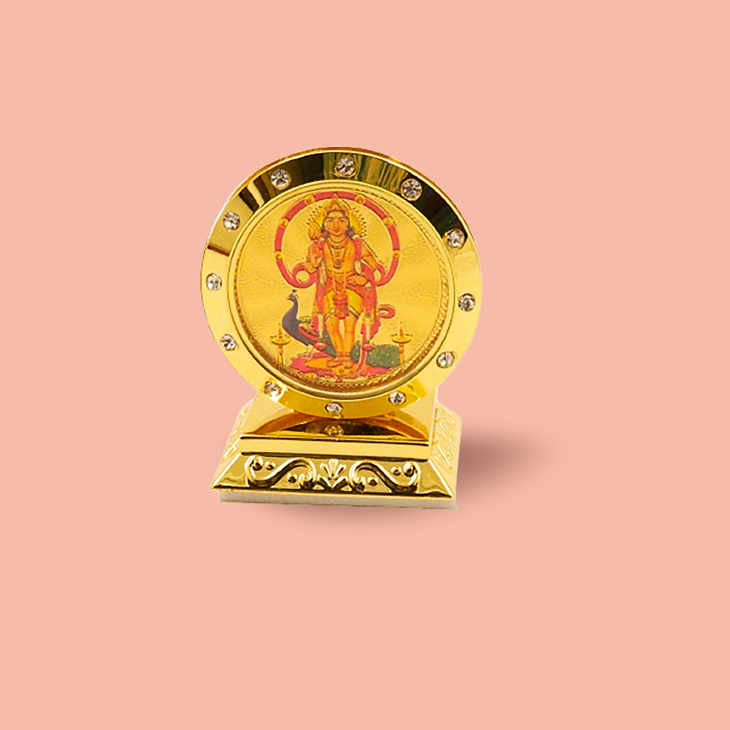 Round Murugan Car Dashboard Idol