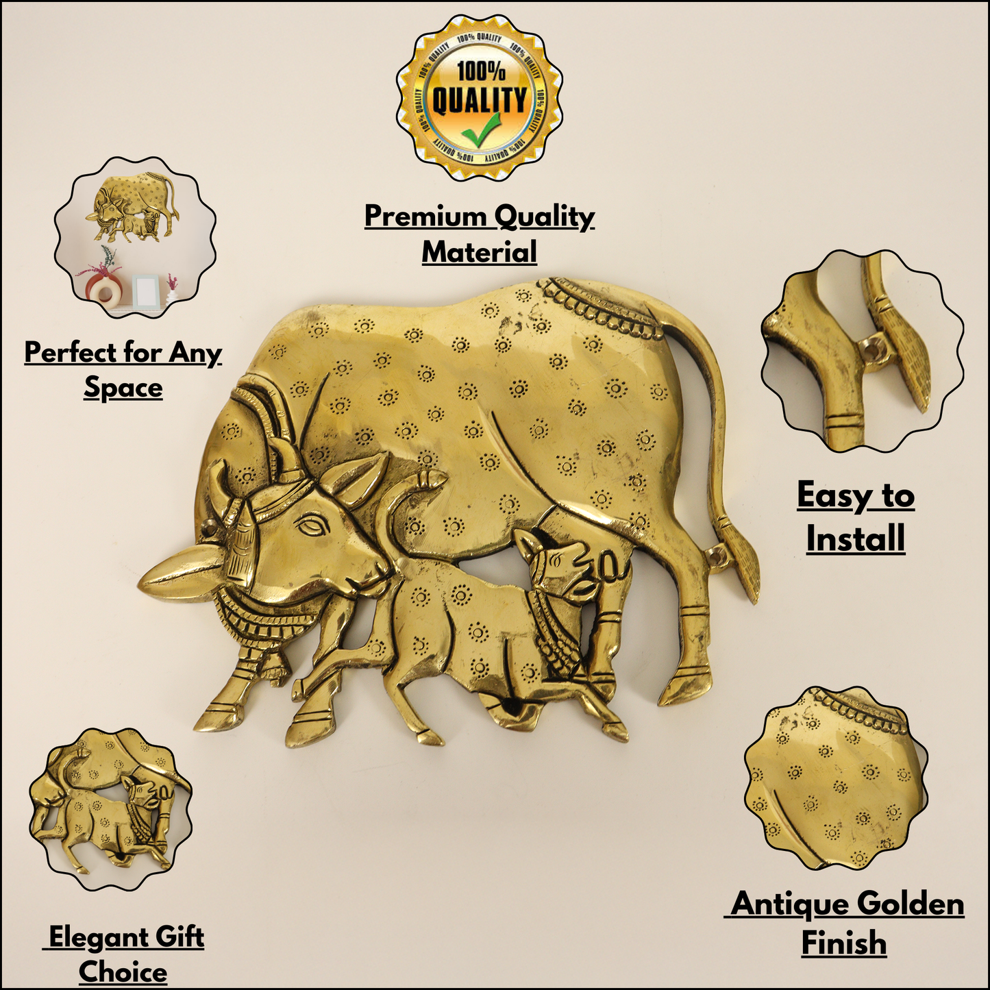 Brass Kamdhenu