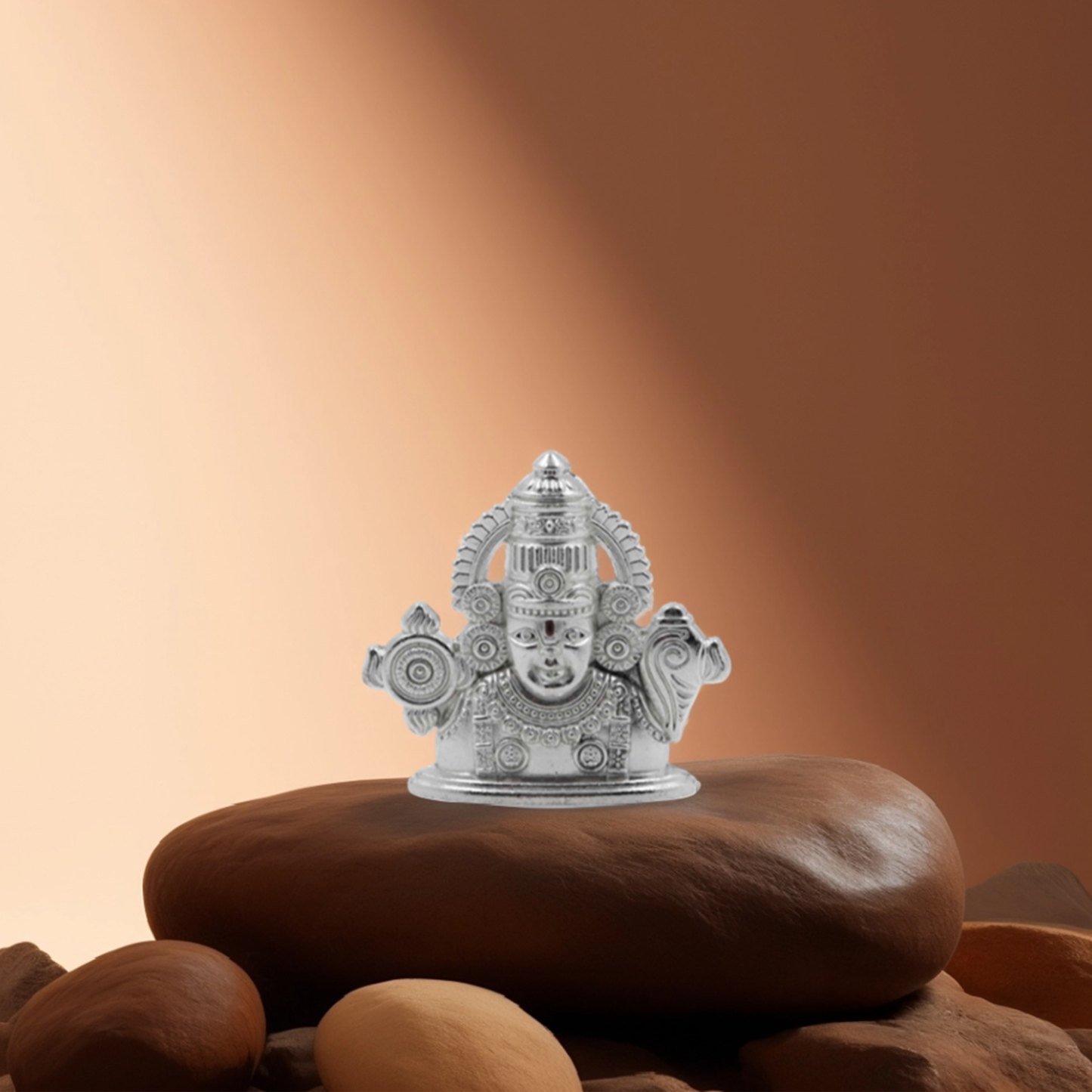 Varadharaja Perumal Face (Silver)