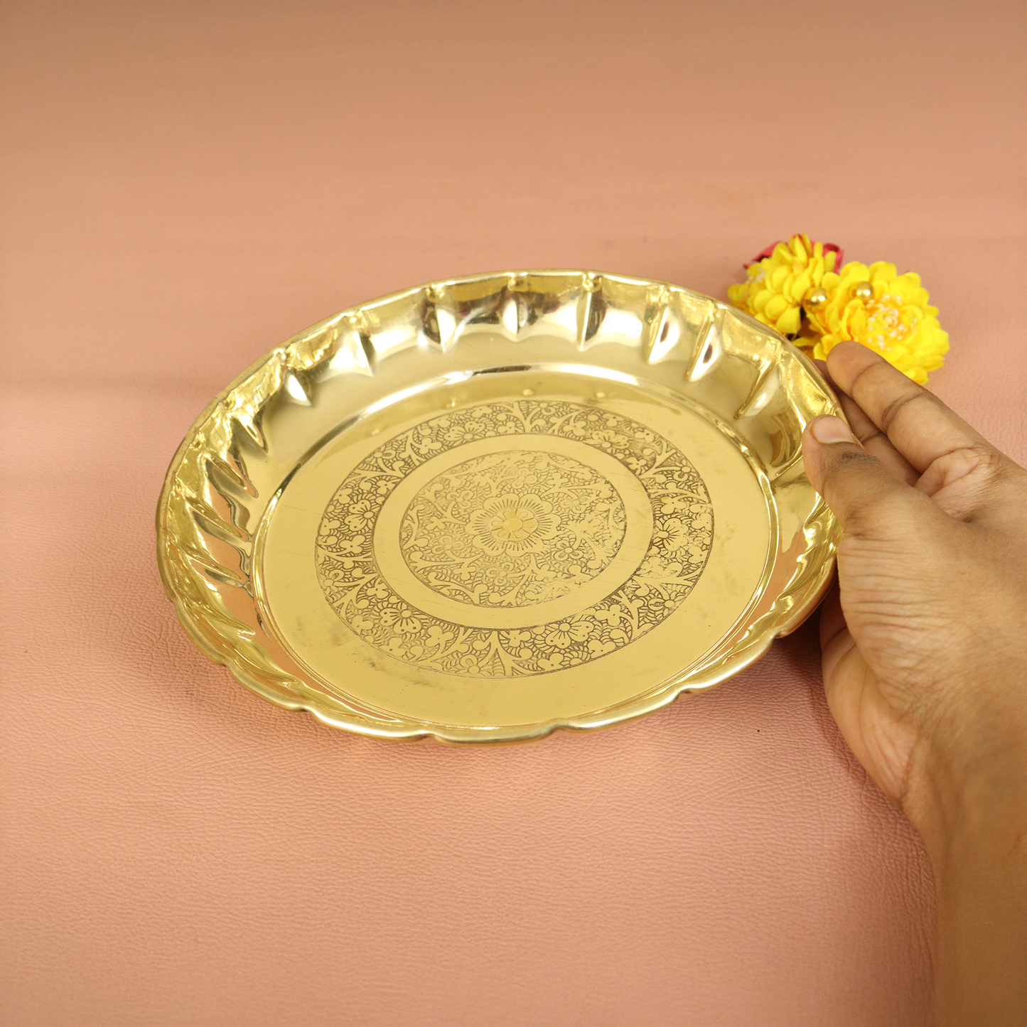 Brass Mahadev Thali (Pital Shiva Puja Thali / Bholenath Plate)
