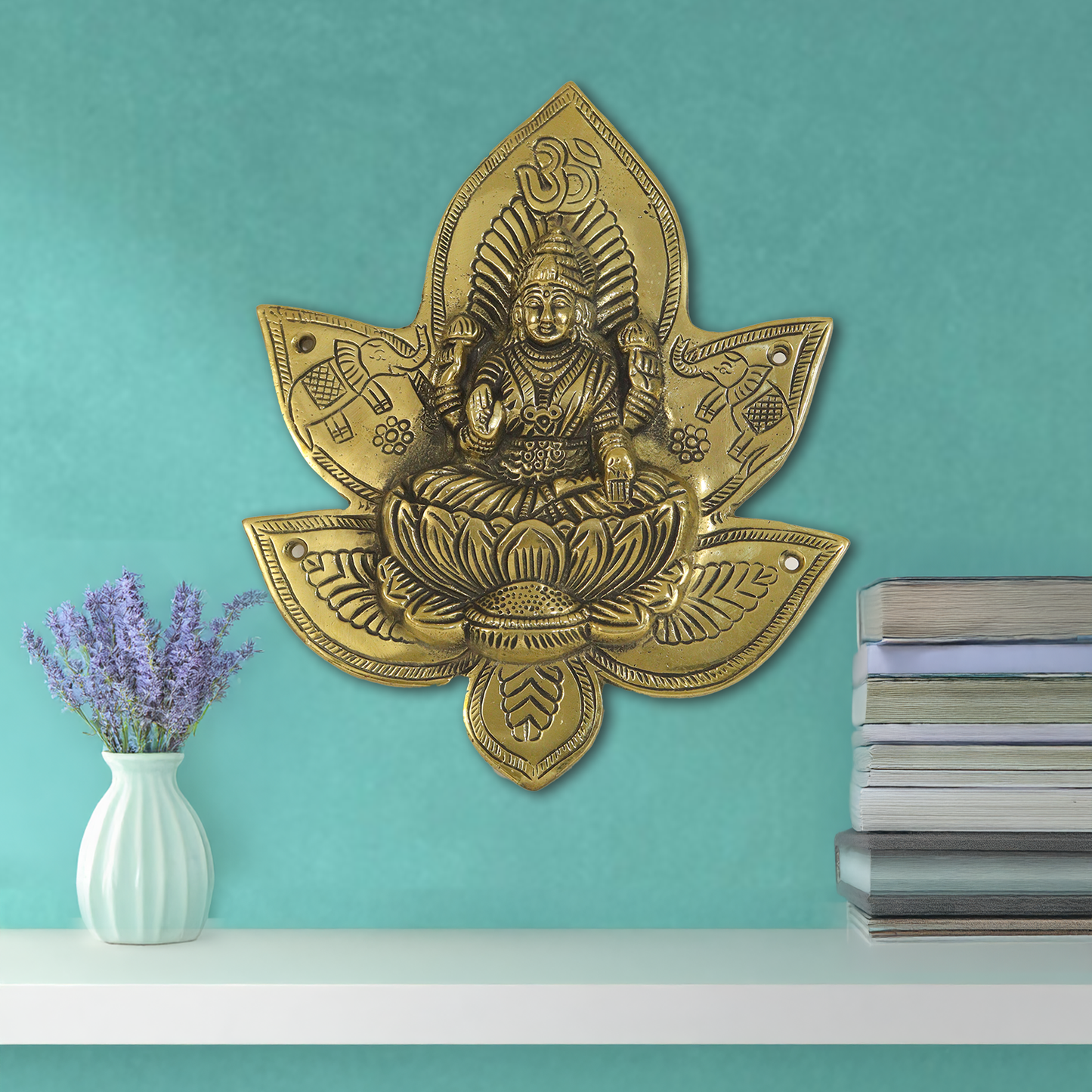 Brass Wall Hanging Lakshmi-17.5cm