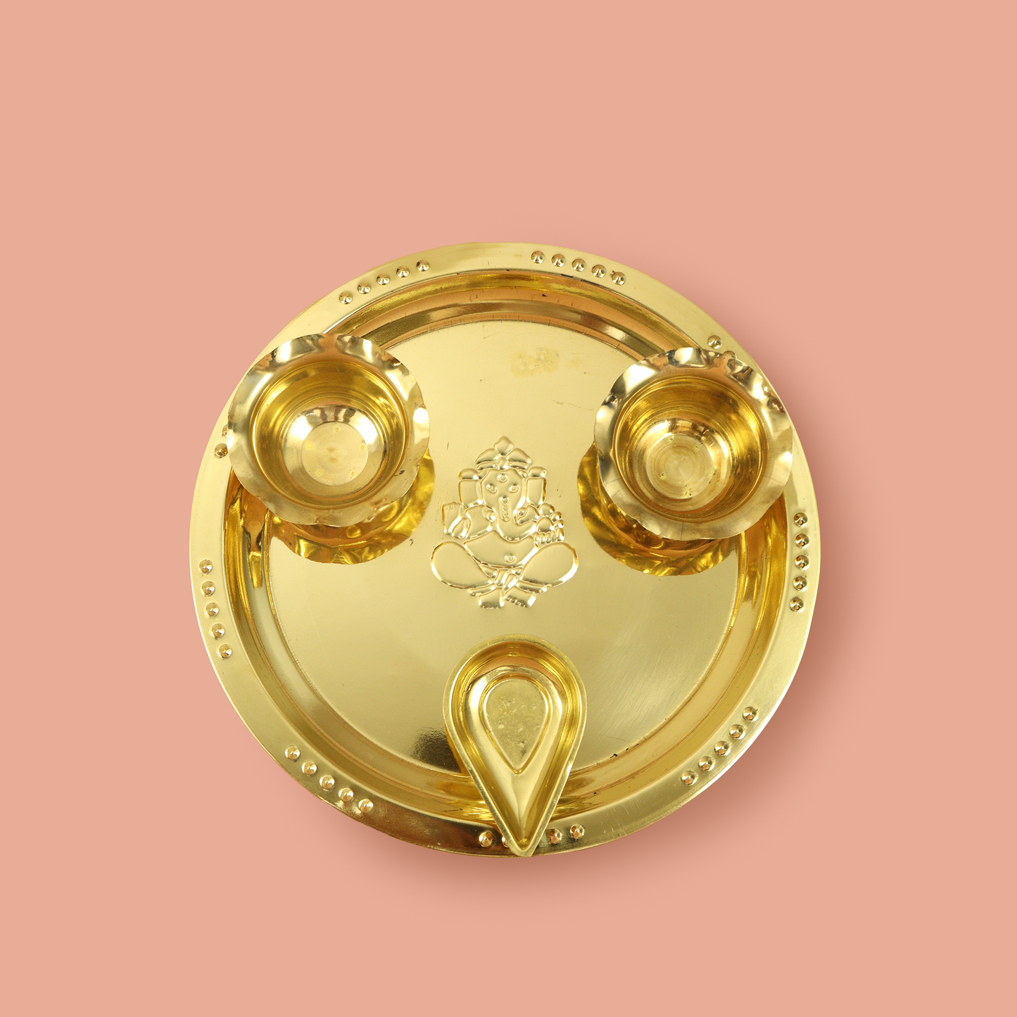 Ganesha Brass Aarti Thali