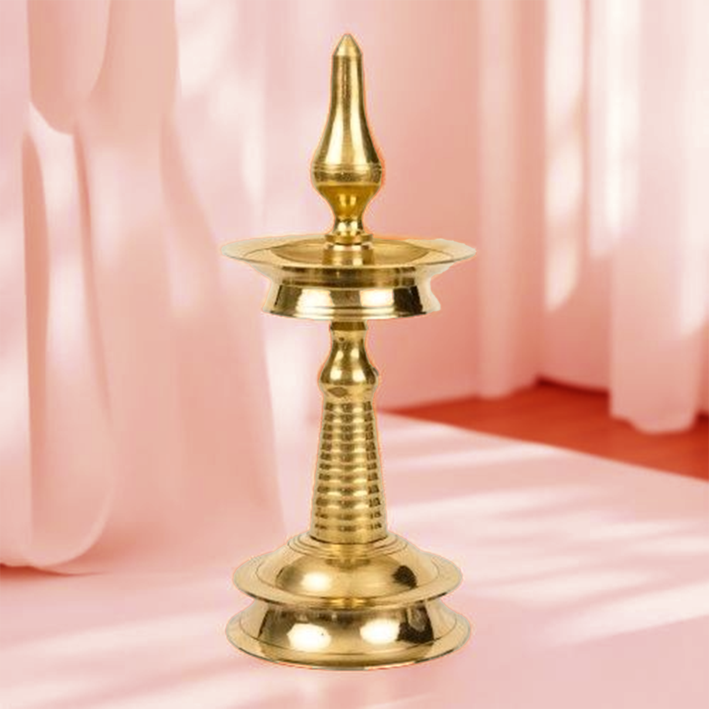 Golden Brass Kerala Nila Vilakku- 10inch