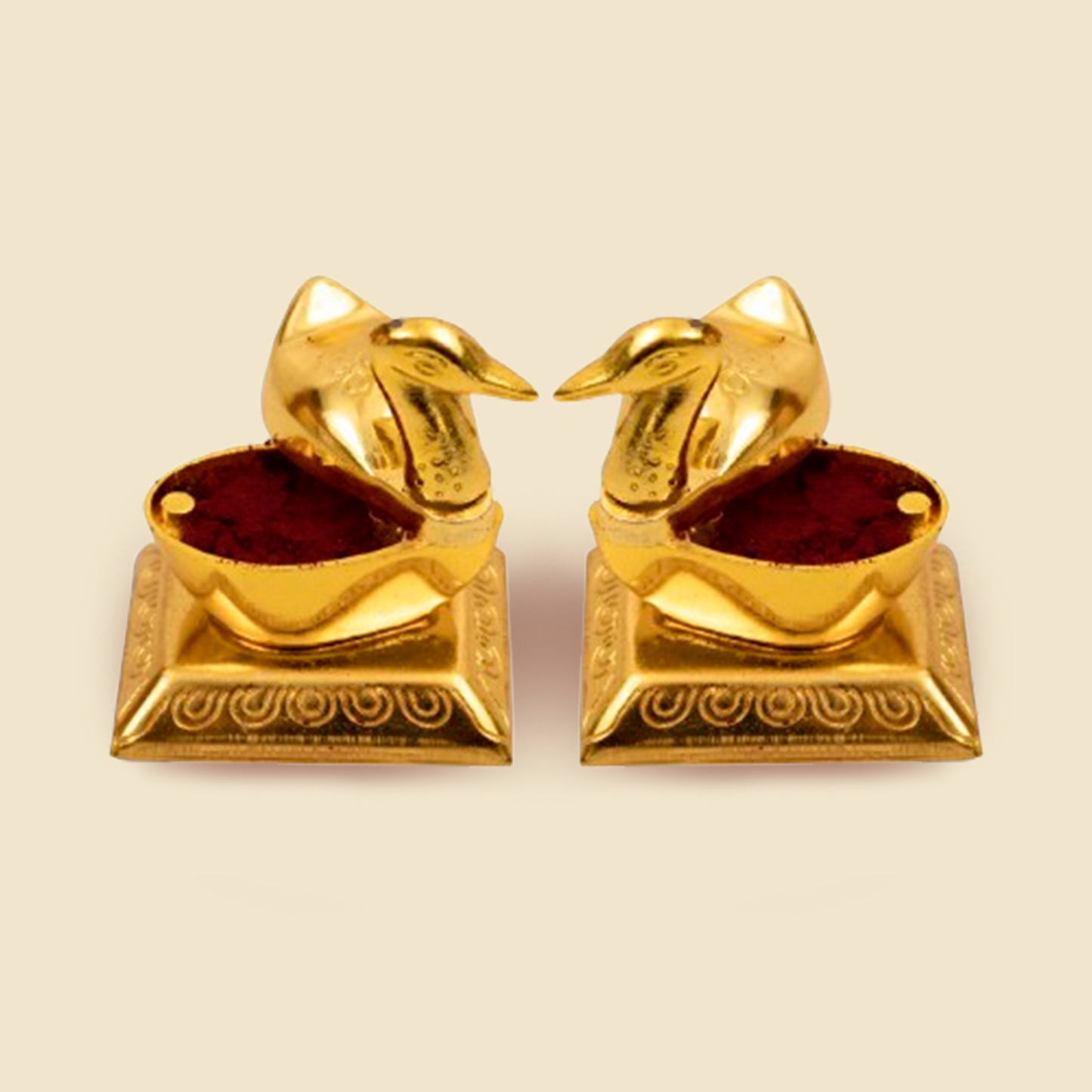 Duck Swan Kumkum Holder Set