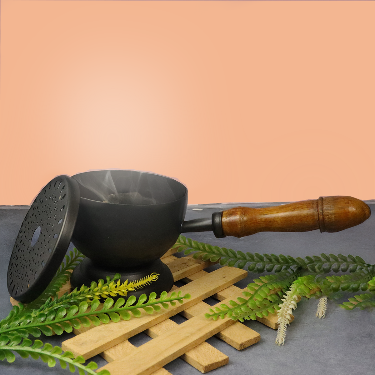 Black Dhoop Incense Burner