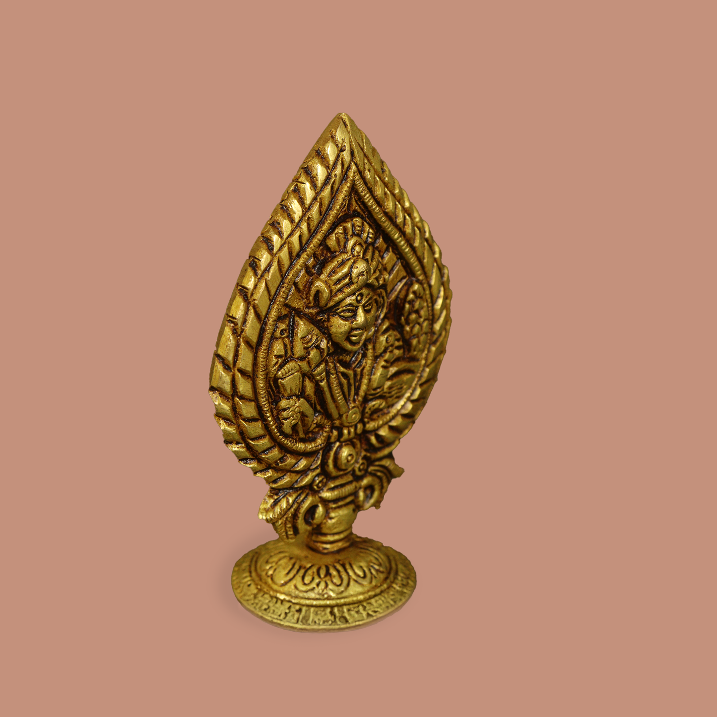 Brass Leaf Murugan Idol