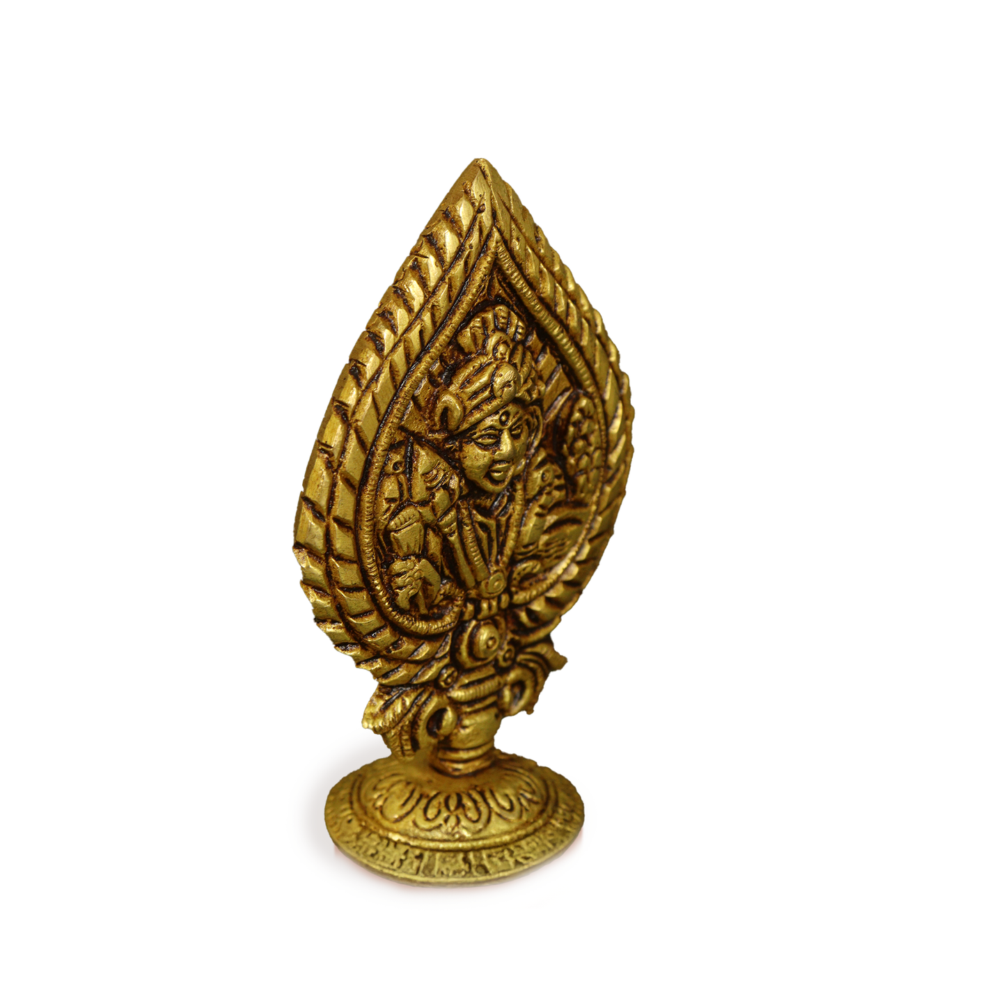 Brass Leaf Murugan Idol