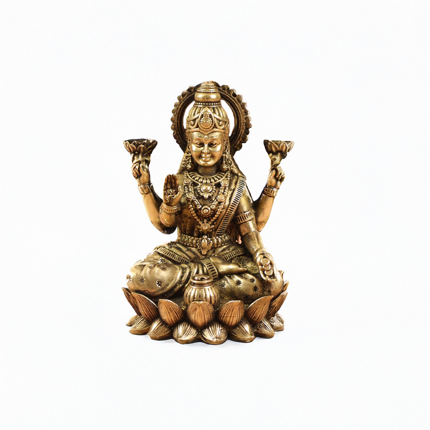 Super Fine Brass Lakshmi Idol