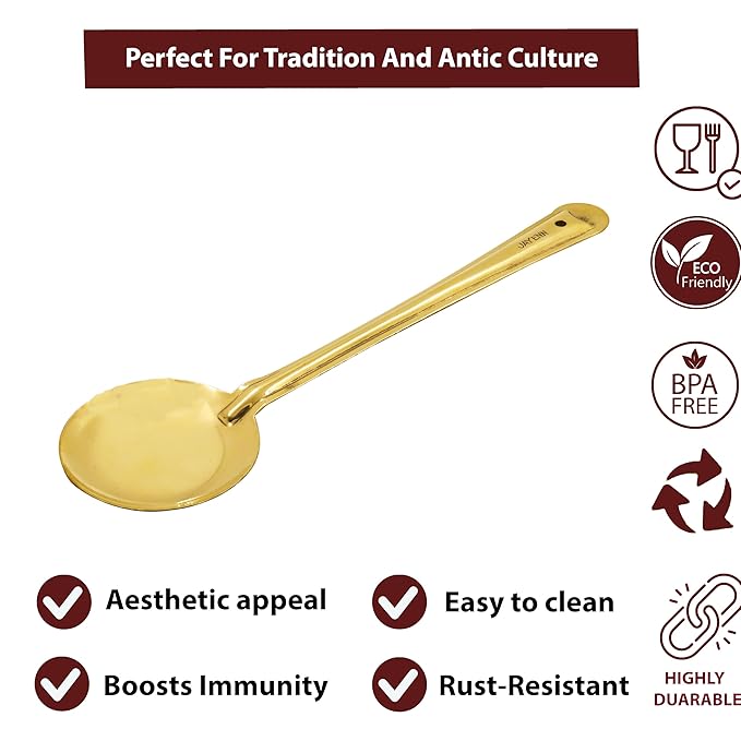 Brass Round Karandi (Saute Ladle)