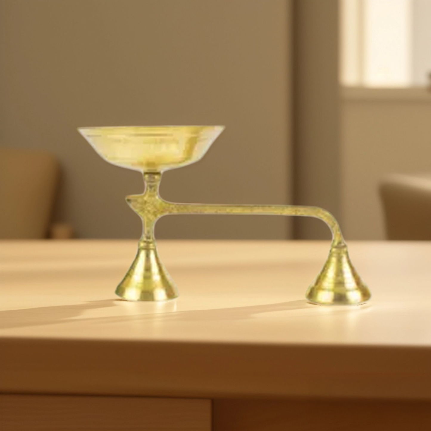 Golden Premium Brass Kapoor Dhoop Stand