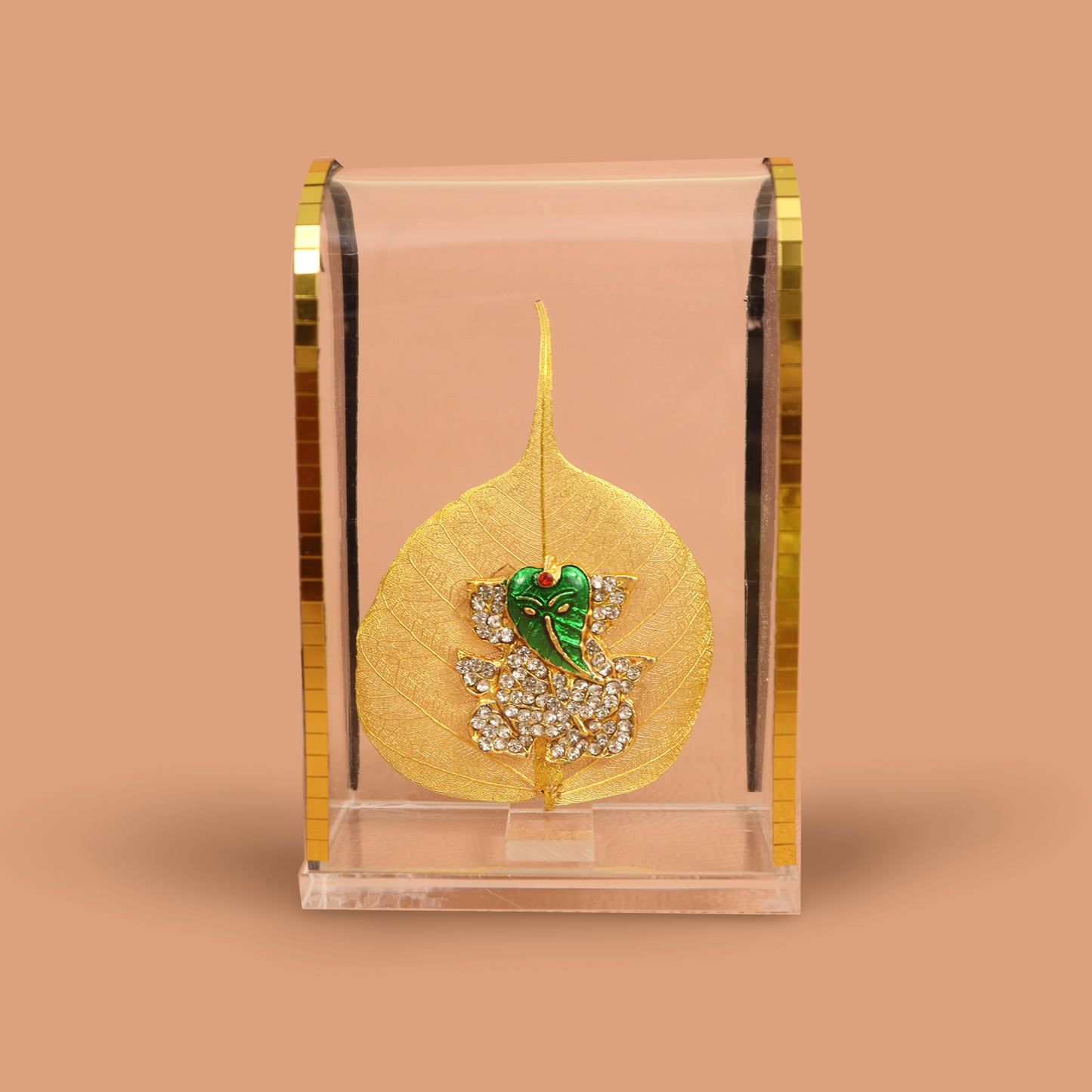 Small B-0 Ganesh Leaf Dashboard Idol