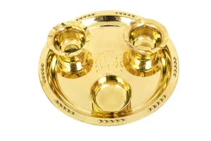 Ganesha Brass Aarti Thali