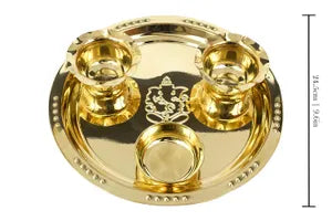 Ganesha Brass Aarti Thali