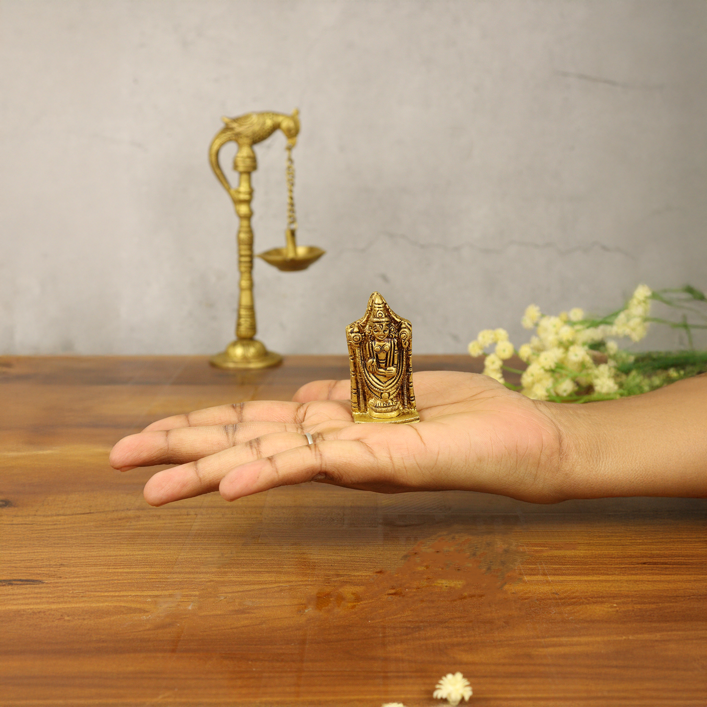 Brass Mini perumal Statue-2inch