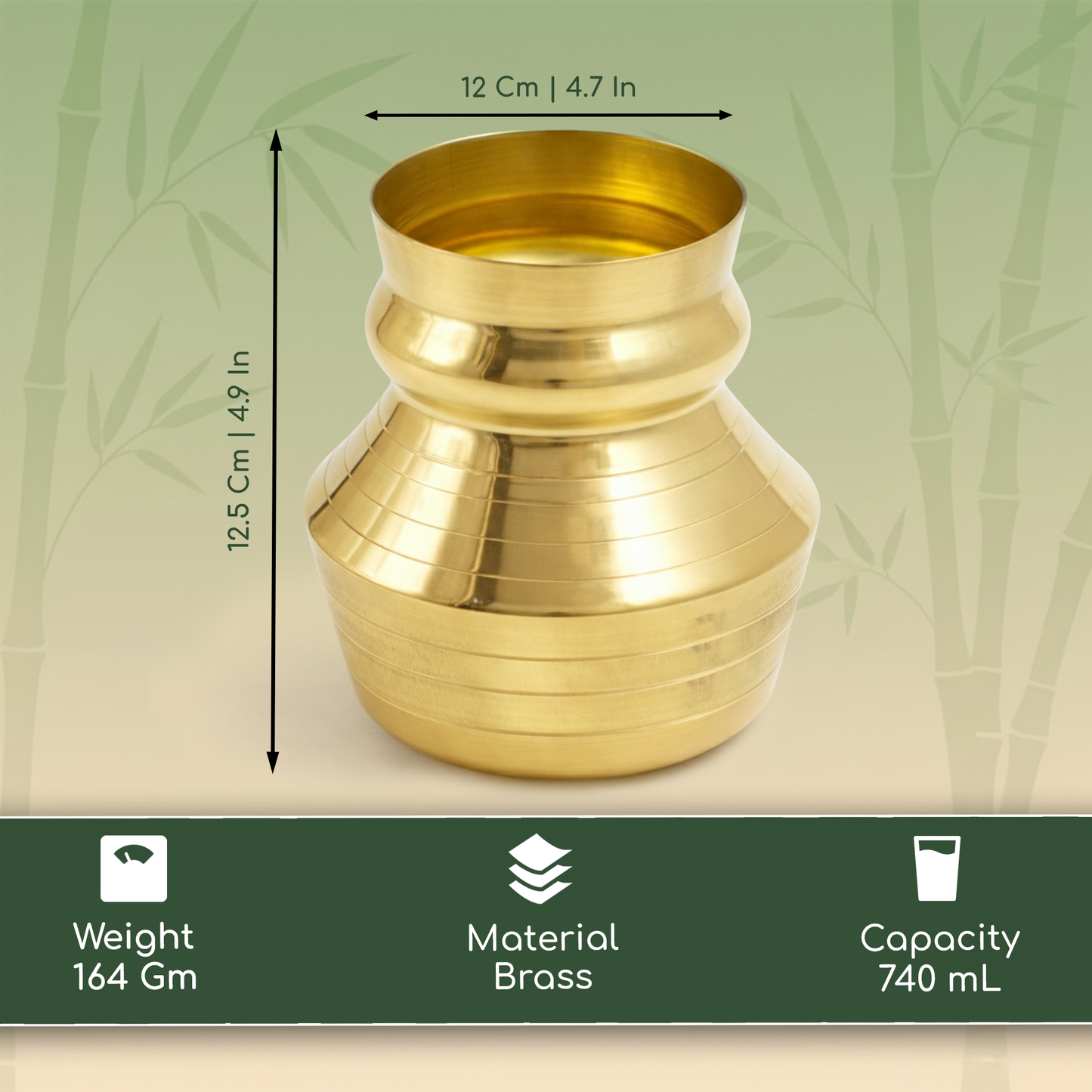 Brass Lota|Kalash|Kalsha|Sombu|Theertha Sembu-Dhoraji Lota
