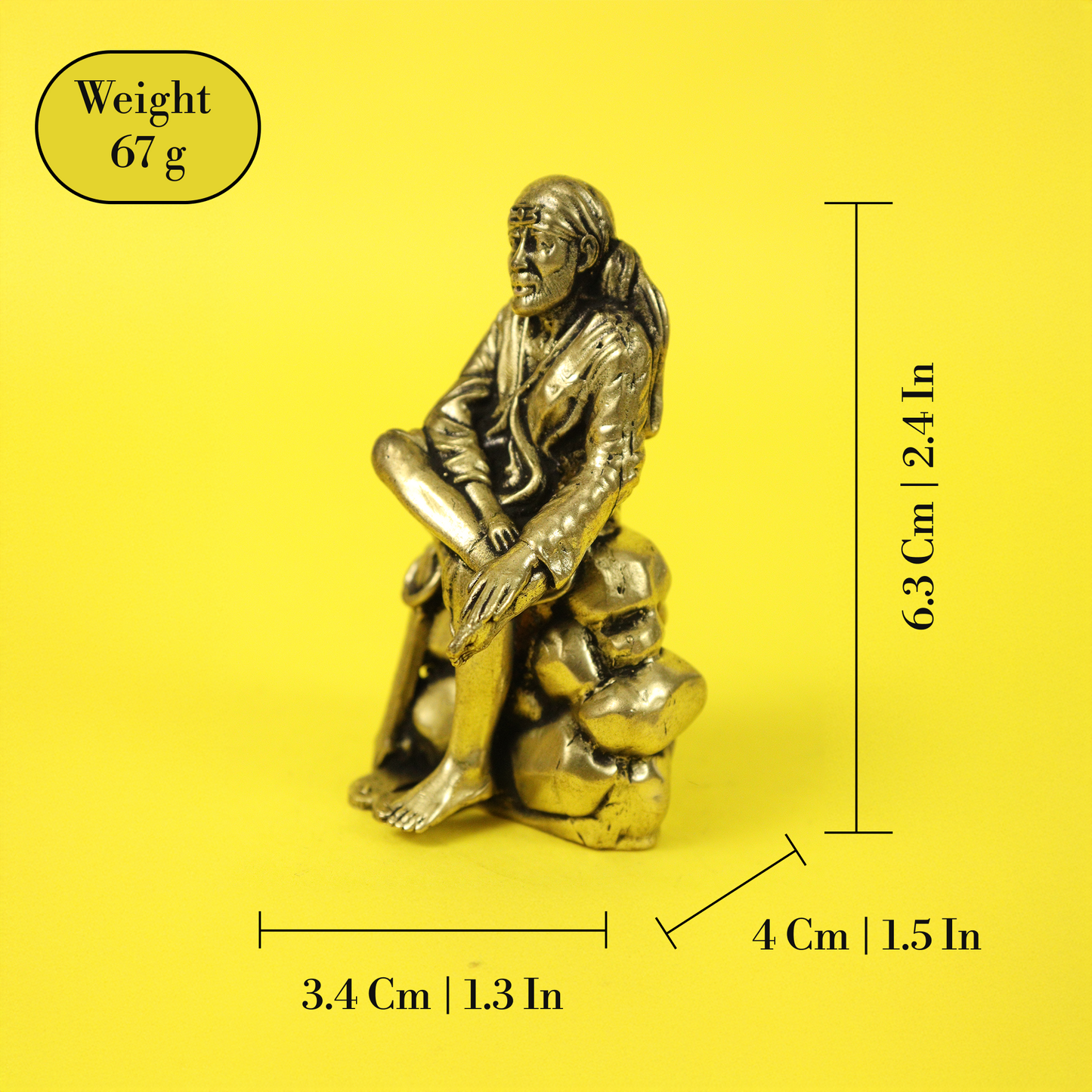 Brasss Sai Baba Statue