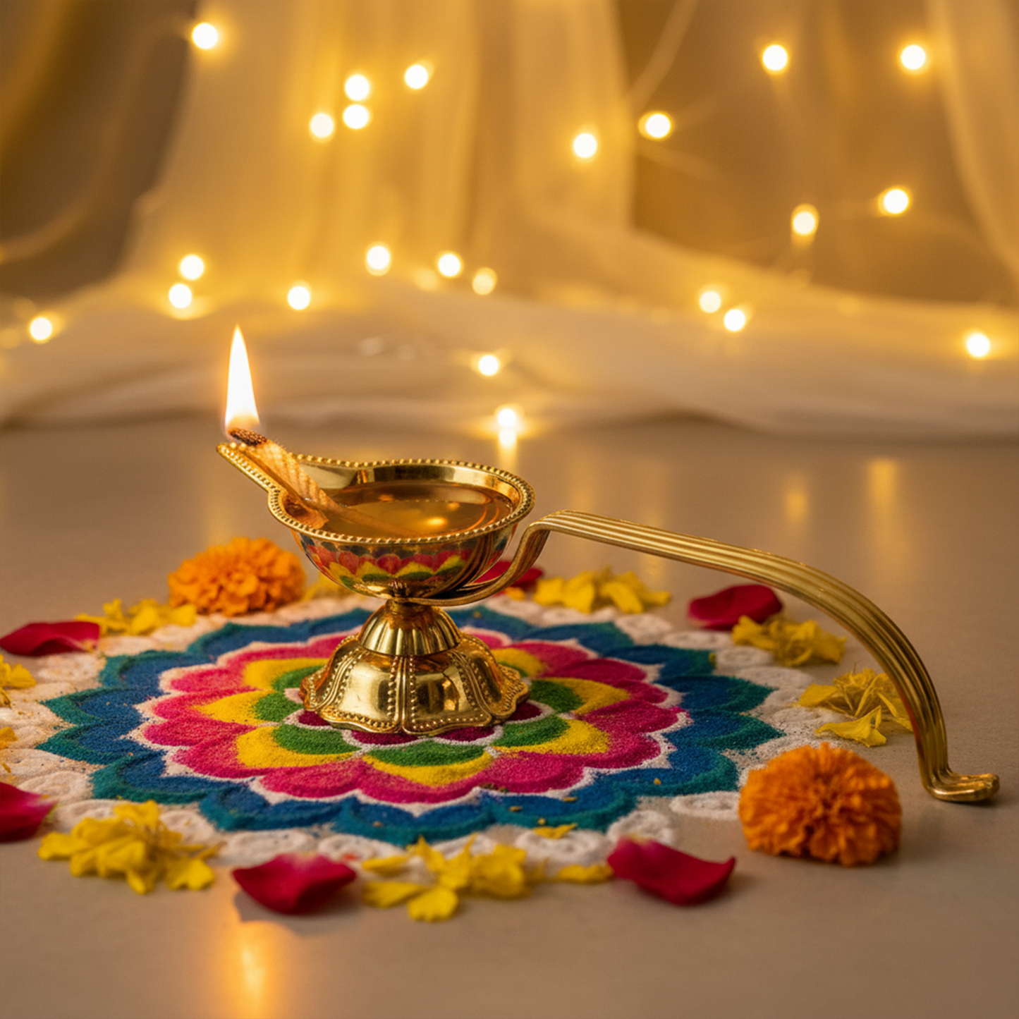 Brass Karpoor|Kapoor Diya Deepam Burner Karpuram Arati-Jwala Arthi Size-2