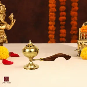 Brass Dhoop Stand With Handle