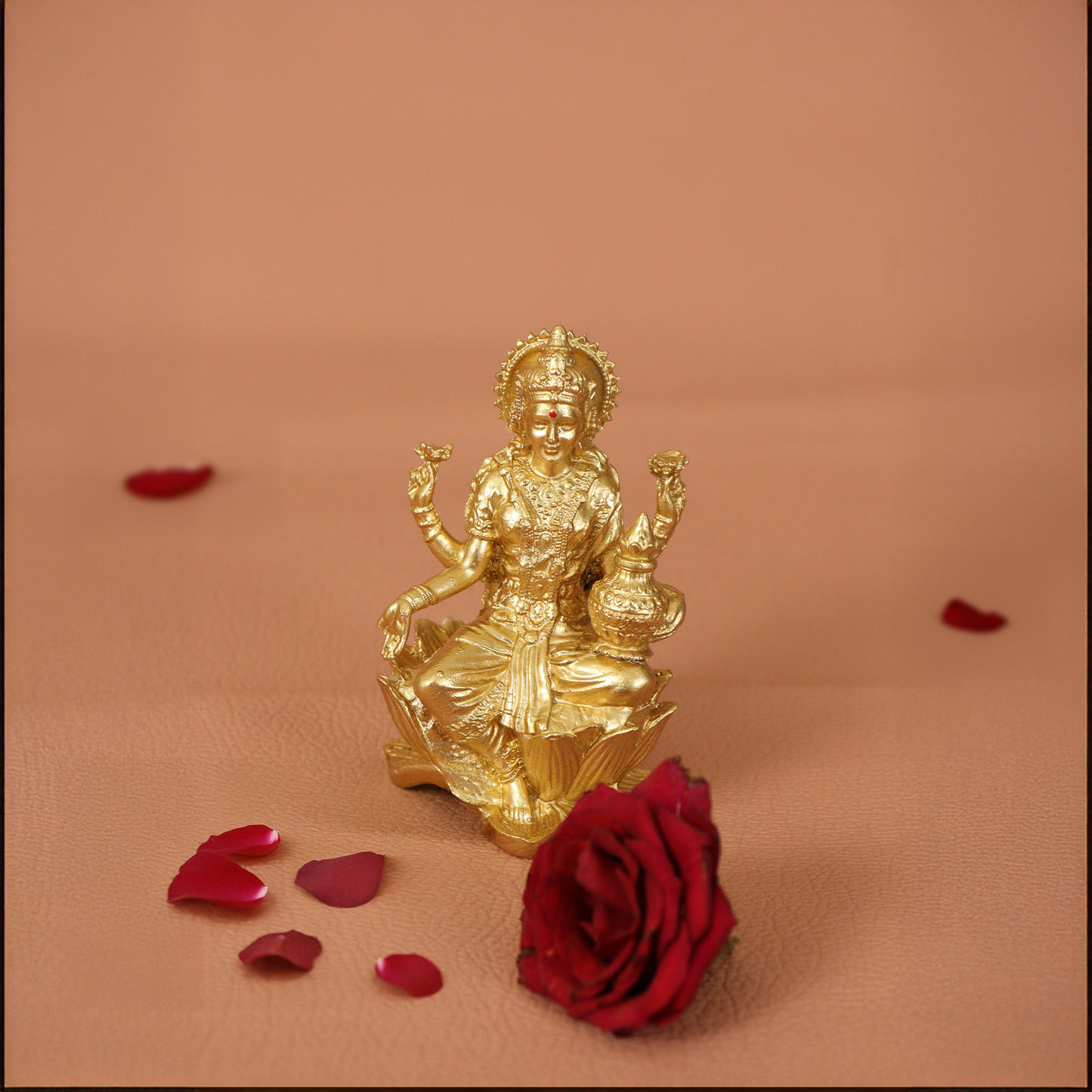Gold Coated Lakshmi Statue