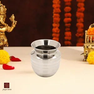 स्टेनलेस स्टील गंगाजल पॉट