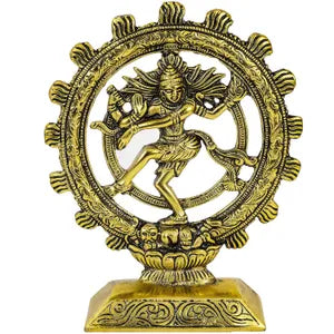 Golden Premium Oxidised Dancing Natraj