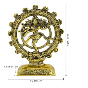Golden Premium Oxidised Dancing Natraj