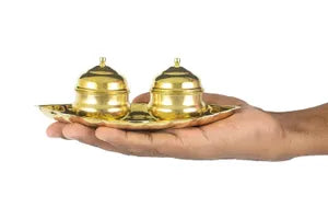 Oval Brass Haldi Thali