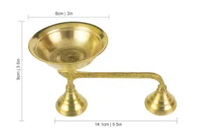 Golden Premium Brass Kapoor Dhoop Stand