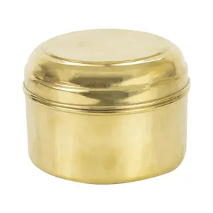 Handcrafted Brass Prasad Container