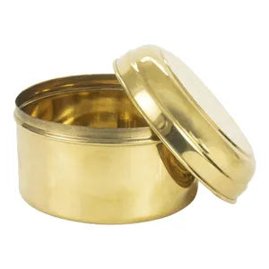 Handcrafted Brass Prasad Container