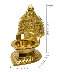 हस्तनिर्मित पीतल आरती दीपक