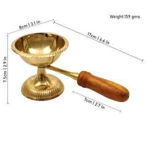 Gulab Karpoor Brass Diya